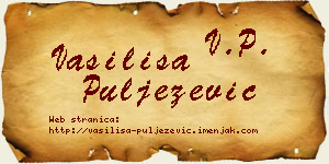 Vasilisa Puljezević vizit kartica